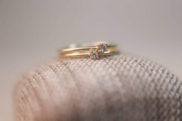 Chaton Solitaire Rings 2 sizes