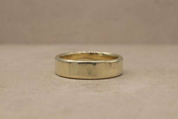 5 mm (Subtle) Organically Hammered Ring