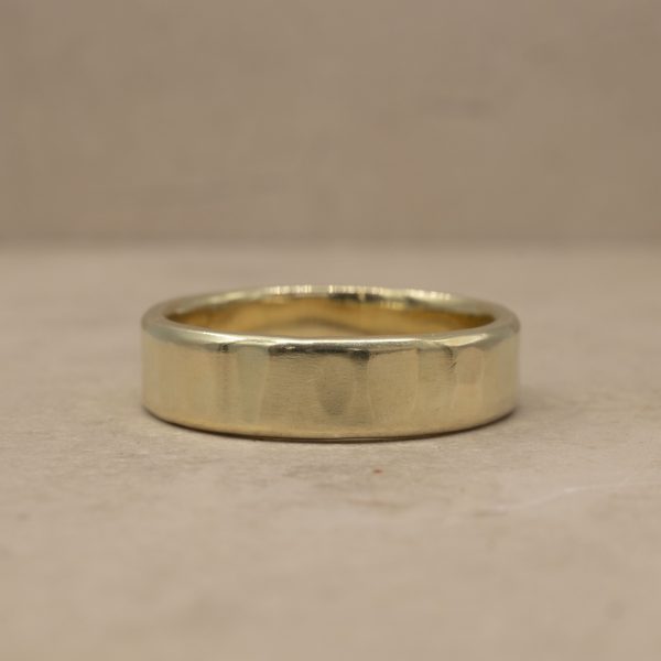 5 mm (Subtle) Organically Hammered Ring