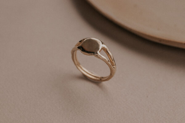 Double Signet Ring