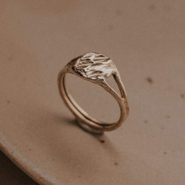 Signet ring in gold