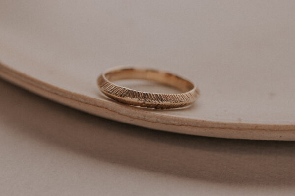 Pyramid Ring - 9k,14k Gold & Silver