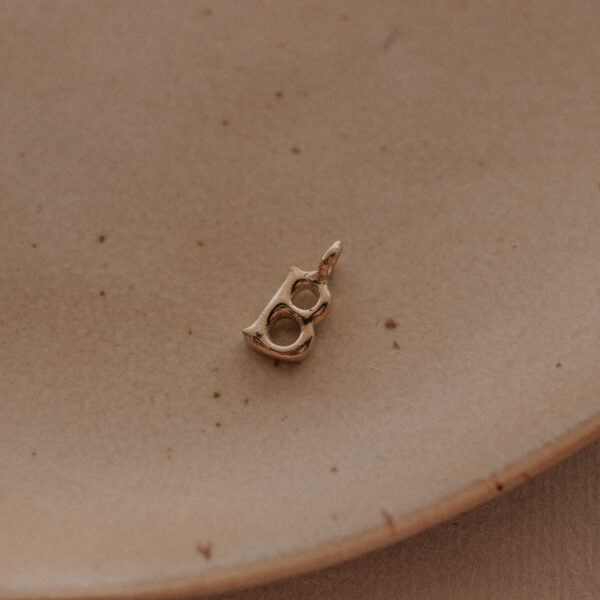 Small Alphabet Charm - 9k, 14k Gold and Silver