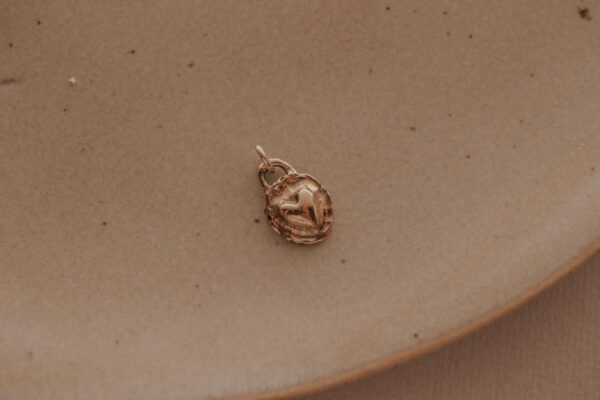 Love Lock Charm - 9k Gold and Silver