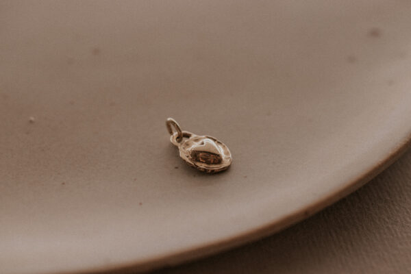 Love Lock Charm - 9k Gold and Silver - Image 2