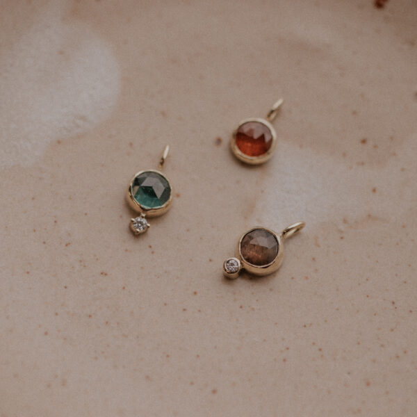 Gemstone Charms – 14k Gold