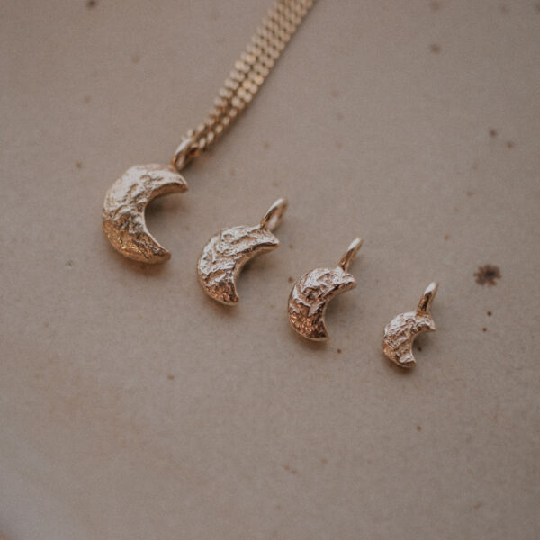 Ready to Ship - Moon Charms in 9k Gold