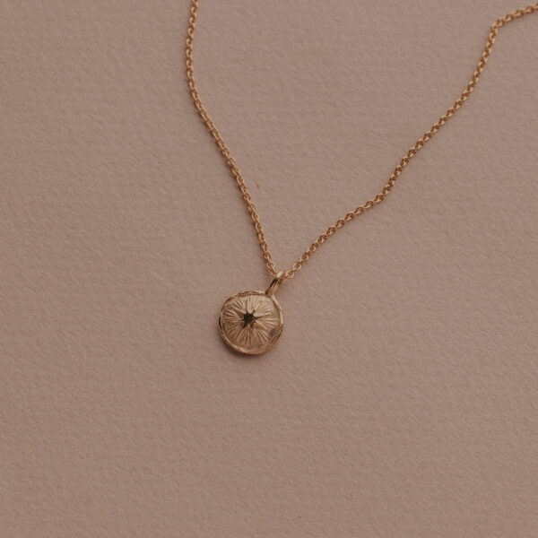 Anker collier met star bedel | 9k goud